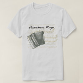 Mannen Accordion Player T-Shirt