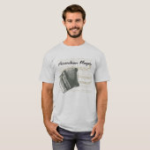 Mannen Accordion Player T-Shirt (Voorkant volledig)