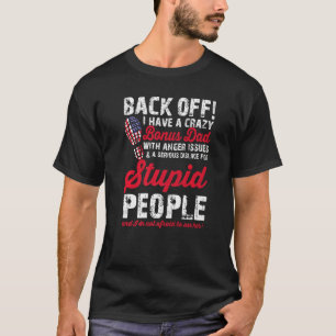 Mannen achterkant Ik heb een gekke stiefvader Amer T-shirt