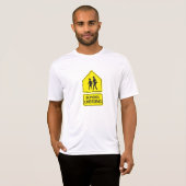 Mannen actief T-shirt voor schoolkruising (Voorkant volledig)