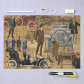 Mannen Advertisements Shabby Chic Decoupage Tissuepapier (Craft)