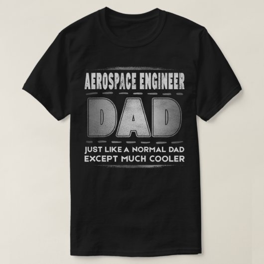 Mannen Aerospace Engineer pa Veel Koelerer Fathers T-shirt (Design voorkant)