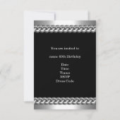 Mannen Afbeelding op zaterdag blauw Metaal Chrome  Kaart (Achterkant)