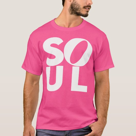 Mannen-afbeelding RB Rare Soul - Bold Large Text D T-shirt (Voorkant)