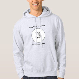 Mannen afdruk op de voorzijde en achterzijde hoodie
