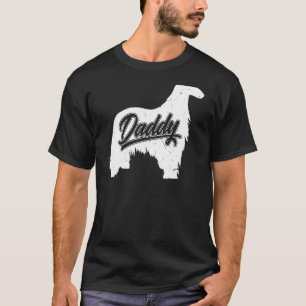 Mannen Afghan Hound Daddy Hondeneigenaar Papa Vade T-shirt