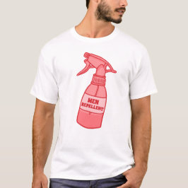 Mannen Afstotend Sprayfles Sassy Humor (Rood) T-shirt