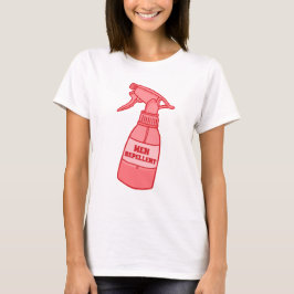Mannen Afstotende Sprayfles Sassy Humor (Rood) T-shirt