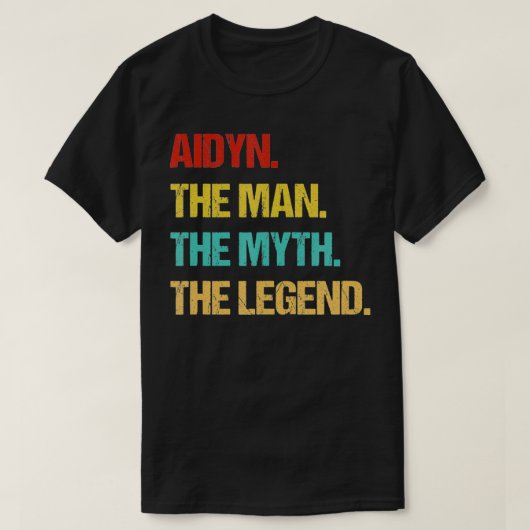 Mannen Aidyn Het Man van de Myth de Legende T-shirt (Design voorkant)