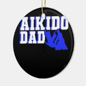 Mannen Aikido Dad Fighter Martiter Arts Fighter Keramisch Ornament (Links)
