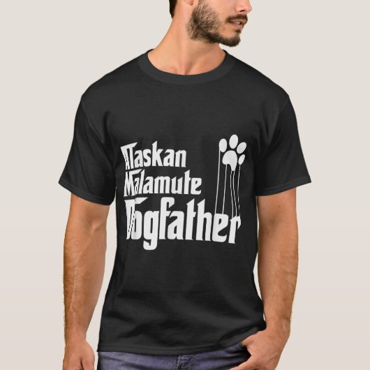 Mannen Alaska Malamute Dog Dad, Malamute Dog Fathe T-shirt (Voorkant)