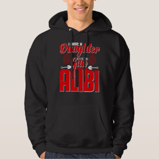 Mannen Alibi Party Night Joke Quotes Sarcastic Hoodie