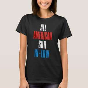 Mannen All American Schoonzoon USA Patriottisch Am T-shirt