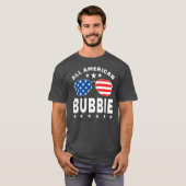 Mannen alle Amerikaanse bruine zonneschermen van 4 T-shirt (Voorkant volledig)
