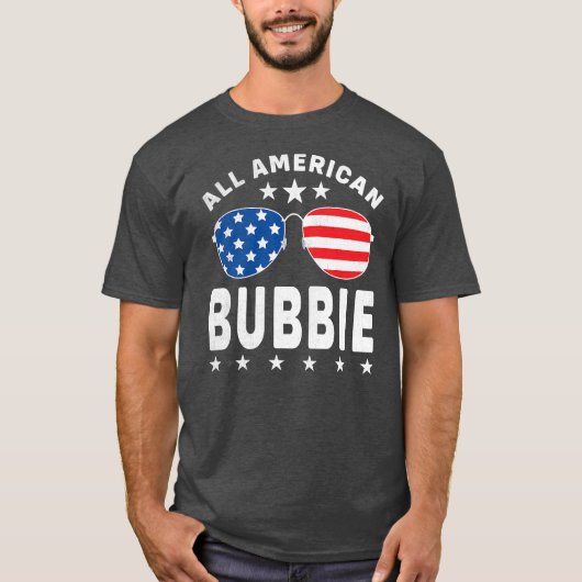 Mannen alle Amerikaanse bruine zonneschermen van 4 T-shirt (Voorkant)