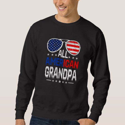 Mannen alle Amerikaanse opa 4 juli Vaderdag Trui (Voorkant)