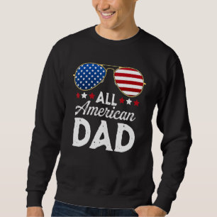 Mannen Alle Amerikaanse papa Patriottische Vierde  Trui