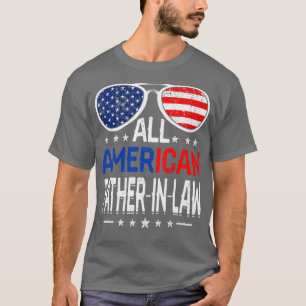 Mannen alle Amerikaanse vadersInLaw 4 juli vaders T-shirt