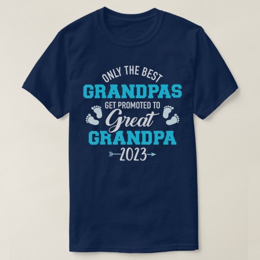 Mannen Alleen de beste opa's worden gepromoot tot  T-shirt (Design voorkant)