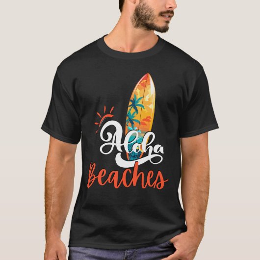 Mannen Aloha stranden T-shirt (Voorkant)