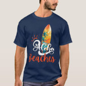 Mannen Aloha stranden T-shirt (Voorkant)