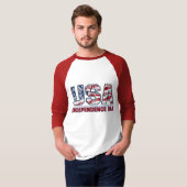Mannen Aloha USA T-shirt (Voorkant volledig)