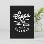 Mannen als Boppa het Vaderdag cadeau niet kan oplo Kaart (Staand voorkant)