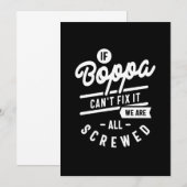 Mannen als Boppa het Vaderdag cadeau niet kan oplo Kaart (Voorkant / Achterkant)