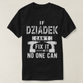 Mannen als Dziadek dat niet kan, kan Polen geen po T-shirt (Design voorkant)