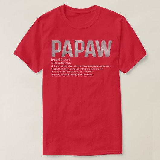 Mannen als een gewone opa alleen koel papaw Defi T-shirt (Design voorkant)