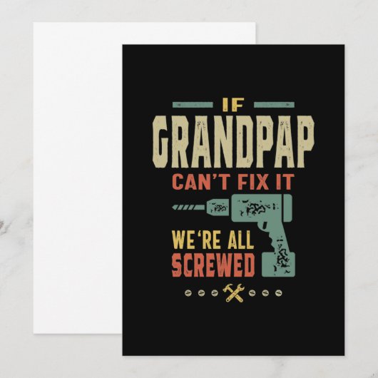 Mannen als het niet kan worden gefixeerd op Grootp Kaart (Voorkant / Achterkant)