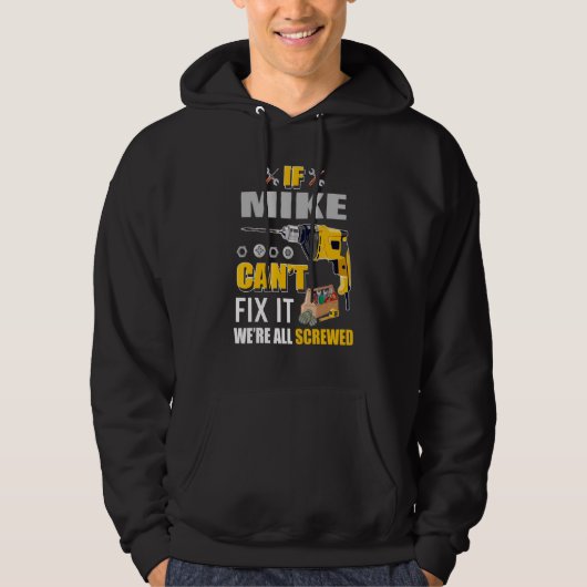 Mannen als Mike Man 1 kan herstellen Hoodie (Voorkant)