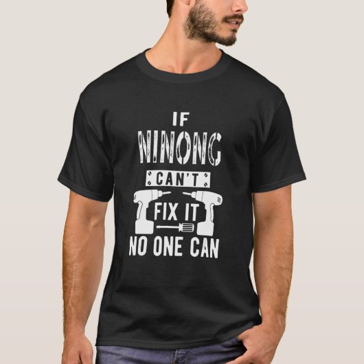 Mannen als Ninong het niet kan oplossen Filipino o T-shirt (Voorkant)
