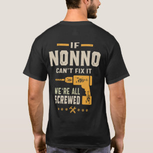 Mannen als Nonno het opa Gift niet kan oplossen T-shirt