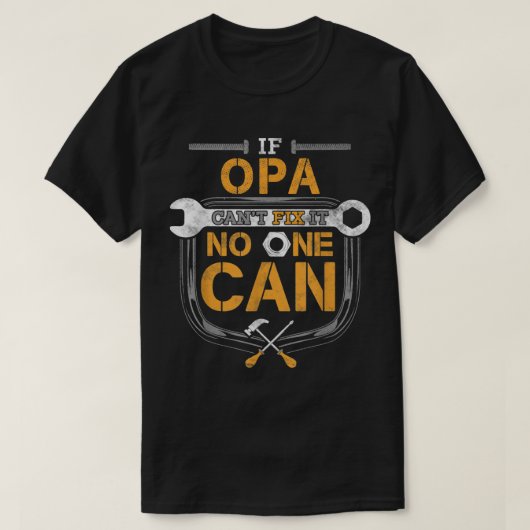 Mannen als Opa het niet kan oplossen T-shirt (Design voorkant)