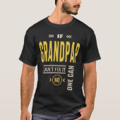 Mannen als opa het opa cadeau niet kan oplossen t-shirt (Voorkant)