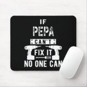 Mannen als Pepa het niet kan repareren kan niemand Muismat (Met muis)