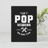 Mannen als Pop het verhelpt, kan niemand vaders D  Bedankkaart (Staand voorkant)