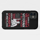 Mannen als Vietnamveteraan is een eregeschenk voor Case-Mate iPhone Case (Achterkant (horizontaal))