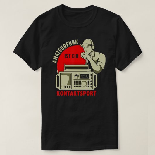 Mannen Amateur Radio Contact Sport CB Radio Gift A T-shirt (Design voorkant)