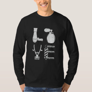 Mannen ambachtsman gebruikt grafische elektrischew t-shirt