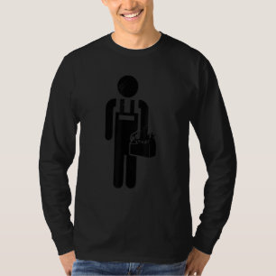 Mannen ambachtsman retro grafische elektrischewerk t-shirt