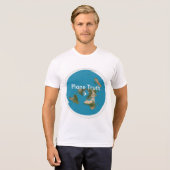 Mannen American Apparel "Plane Truth". T-shirt (Voorkant volledig)