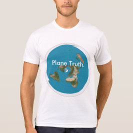 Mannen American Apparel "Plane Truth". T-shirt