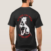 Mannen American Pit Bull Shirt - straffen de wet (Achterkant)