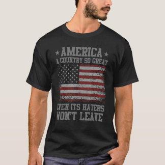 Mannen-Amerika een land zo groot zelfs zijn haters T-shirt
