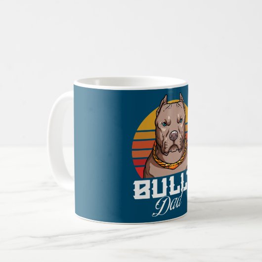 Mannen Amerikaans Bully Design for Dog Owner Bully Koffiemok (Voorkant links)