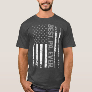 Mannen Amerikaans patriotticum Vlag beste Pa in Va T-shirt