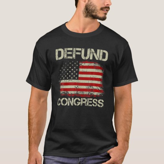 Mannen Amerikaans Vlaggencongres T-shirt (Voorkant)
