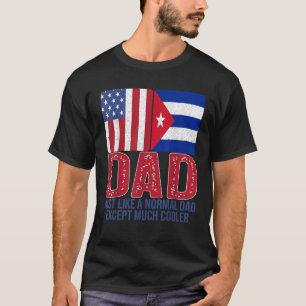 Mannen  Amerikaanse Cubaanse vlag Dad Design voor  T-shirt